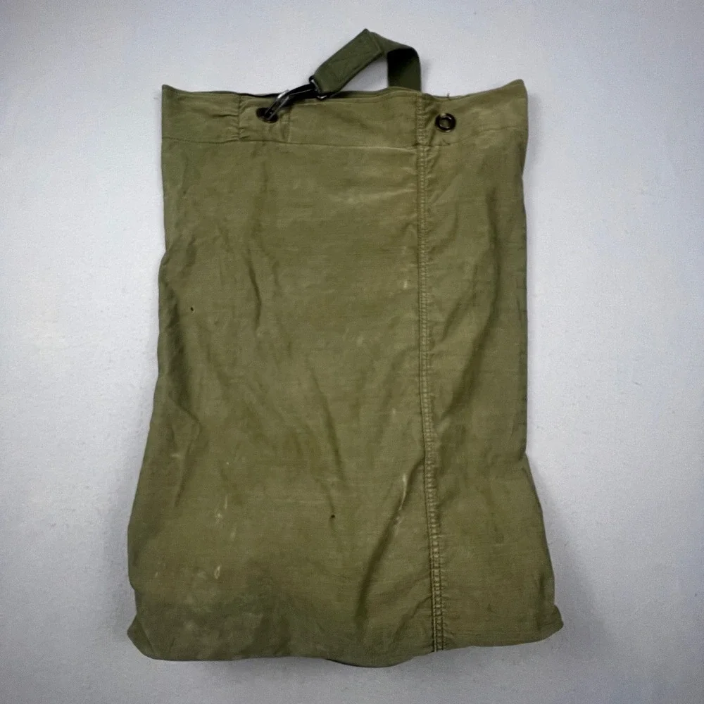 Military‎ Duffel Bag Olive Green Canvas US Army Vintage Gear Barracks Bag OD